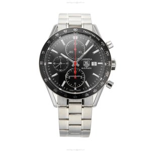 TAG Heuer Carrera CV2014-3 Automatic Watch - 41mm Black Dial | Stainless Steel