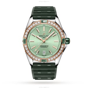 Breitling Chronomat 38mm Green Dial - Stainless Steel & Rose Gold Automatic