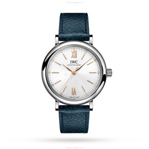 IWC Portofino IW357411 Automatic Watch - 34mm Stainless Steel Silver Dial