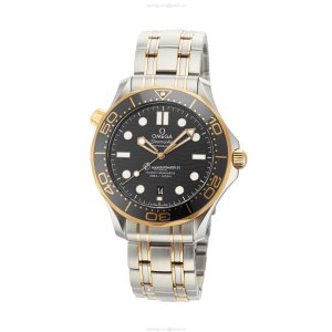 Omega Seamaster Diver 300M 42mm Automatic Black Dial Steel & Gold Watch