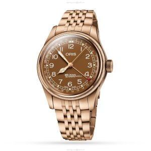 Oris Big Crown Bronze Automatic Watch - 40mm Brown Dial - Replica