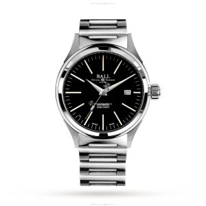 BALL Fireman Automatic Watch - 40mm Stainless Steel - Black Dial