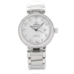 Omega De Ville 425.35.34.20.55.002 | 34mm Automatic | Mother of Pearl & Diamond Dial