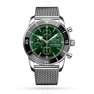 Breitling Superocean Heritage 44mm Automatic Green Dial - Stainless Steel