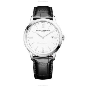 Baume & Mercier Classima M0A10414 - 42mm Stainless Steel Quartz Watch - White Dial