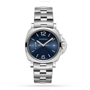 Panerai Luminor Due PAM01123 Automatic Watch - 38mm Blue Dial Stainless Steel