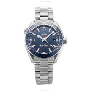 Pre-Owned Omega Planet Ocean 44mm Blue Dial Automatic Watch - 600m Water Resistant