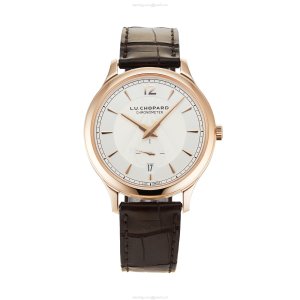 Pre-Owned Chopard L.U.C XPS 1860 Automatic Watch - 40mm Rose Gold & Silver Dial
