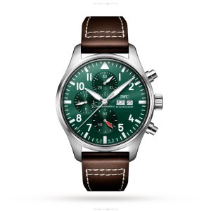 IWC Pilot IW378005 Automatic Green Dial - 43mm Stainless Steel Watch