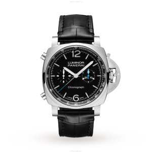 Panerai Luminor PAM01109 Automatic Chronograph - 44mm Stainless Steel Black Dial