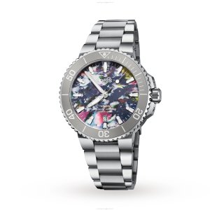 Oris Divers Aquis Date Upcycle - 41.5mm Stainless Steel Automatic Watch