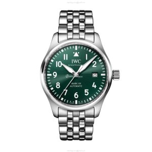 IWC Pilot IW328206 Automatic Watch - 40mm Stainless Steel - Green Dial
