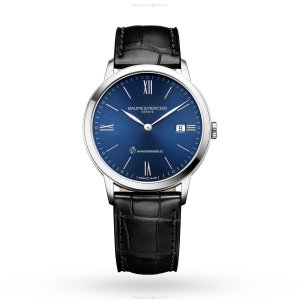 Baume & Mercier Classima BM0A10324 | 40mm Blue Dial | Stainless Steel Quartz Watch