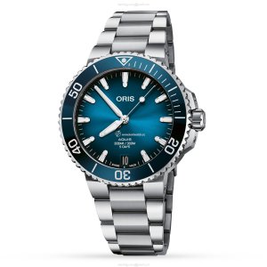 Oris Diving Automatic Blue Watch - 41.5mm Stainless Steel - 300M Water Resistant