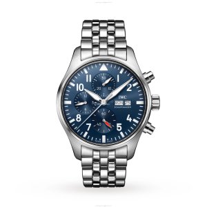 IWC Pilot IW378004 Automatic Chronograph - 43mm Stainless Steel Blue Dial
