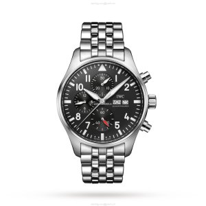 IWC Pilot IW378002 Automatic Watch - 43mm Stainless Steel - Black Dial