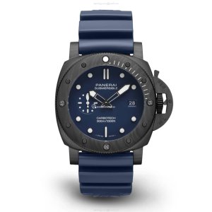 Panerai Submersible PAM01232 Carbotech Automatic Blue Watch - 44mm
