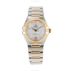 Omega Constellation 29mm Automatic - Stainless Steel & Yellow Gold - Mother of Pearl Dial