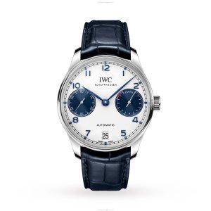 IWC Portugieser IW500715 Automatic Watch - 42.3mm Stainless Steel - White Dial