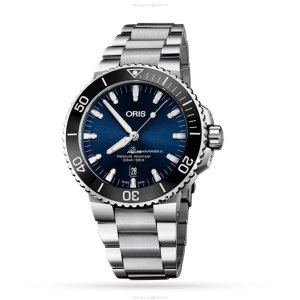 Oris Divers Automatic Blue Dial Watch - 41.5mm Stainless Steel - 300M Water Resistant