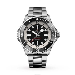 Breitling Superocean Automatic Black Watch - 46mm Stainless Steel