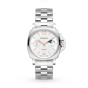Panerai Luminor Due PAM01301 - 38mm Automatic Watch - White Dial & Steel