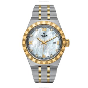 Tudor Royal M28303-0007 | 28mm Automatic Watch | Mother of Pearl & Diamond Dial