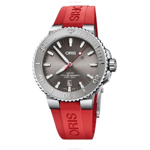 Oris Diving Automatic Grey Dial Watch - 43.5mm Stainless Steel - 300M Water Resistant