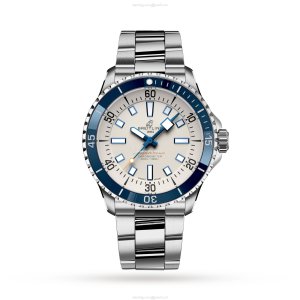 Breitling Superocean Automatic 42mm Silver Dial - Stainless Steel Watch