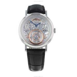 Breguet 5335PT Platinum Manual Winding Skeleton Watch - 40mm Tourbillon
