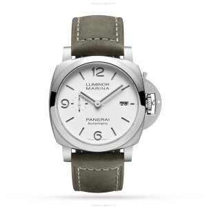 Panerai Luminor PAM01314 Automatic Watch - 44mm Stainless Steel, White Dial