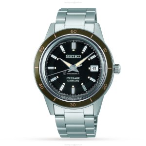 Seiko SRPG07J1 Automatic Watch - Black Dial - 40.5mm Stainless Steel