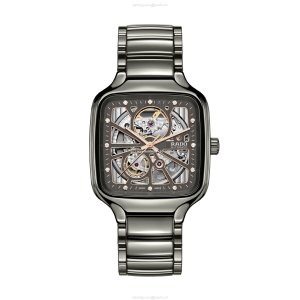Rado True Square R27083712 | 40mm Ceramic Skeleton Quartz Watch