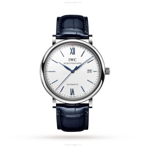 IWC Portofino IW356527 Automatic Watch - 40mm Stainless Steel - White Dial