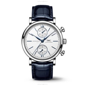 IWC Portofino IW391407 Automatic Chronograph - 39mm Stainless Steel - White Dial
