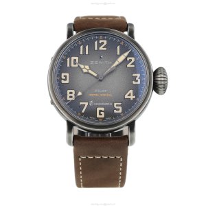 Pre-Owned Zenith Pilot Automatic Grey Dial 45mm Stainless Steel Watch