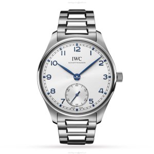 IWC Portugieser IW358312 Automatic Watch - 40mm Stainless Steel - White Dial