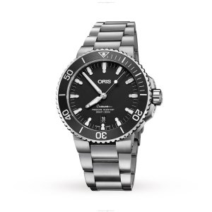 Oris Diving Automatic Watch - 43.5mm Stainless Steel - Black Dial - 300M Water Resistant