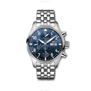 IWC Pilot IW388102 Automatic Chronograph - 41mm Stainless Steel Blue Dial