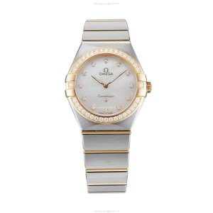 Omega Constellation 28mm Ladies Watch - Stainless Steel & Gold - Quartz