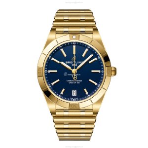 Breitling Chronomat 36mm Automatic Blue Dial | 18ct Yellow Gold