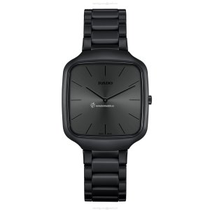 Rado True Square R27062152 Ceramic & Titanium Quartz Black Watch | 37mm