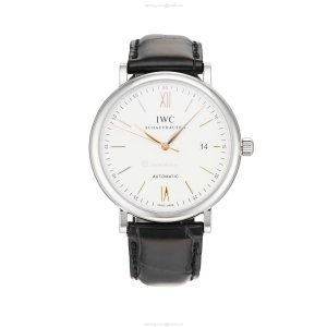 IWC Portofino IW356517 Automatic Watch - 40mm Stainless Steel & White Dial