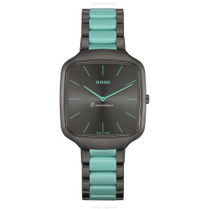 Rado True Square R27045162 | Ceramic Titanium Quartz Grey Watch | 37mm