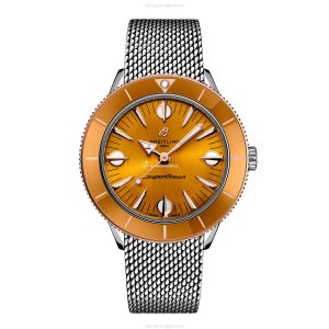 Breitling Superocean Heritage 38mm Automatic Yellow Dial - Stainless Steel