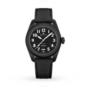 Zenith Pilot 40mm Ceramic Automatic Black Watch - El Primero Movement
