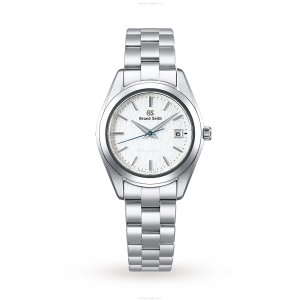 Grand Seiko Heritage STGF359 Quartz White Replica - 28.5mm Stainless Steel, 100M Water Resistant, Batons, For Her