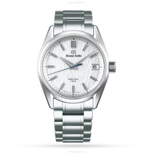 Grand Seiko SLGA009 Automatic White Replica - 40mm Case, 100M Water Resistant, Stainless Steel, Batons, For Him
