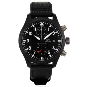IWC Pilot IW389001 Automatic Chronograph - 44.5mm Ceramic Case | Black Dial