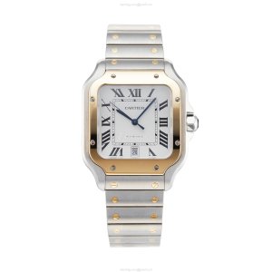 Cartier Santos de Cartier 40mm Automatic Silver Dial - Stainless Steel & Gold